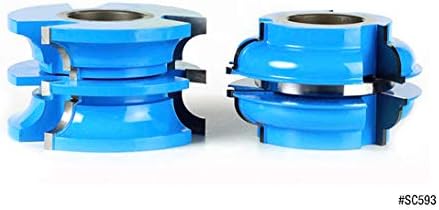 Miniatura 5 de Amana Tool - SC596 - Puerta exterior (2 piezas, con punta de carburo, 3 alas, 3  1732 diámetro)