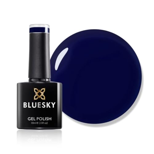 Bluesky Esmalte de uñas de gel, Dancing Queen, azul marino, azul oscuro, de larga duración, resistente a las astillas, 10 ml (requiere secado bajo lámpara LED UV)