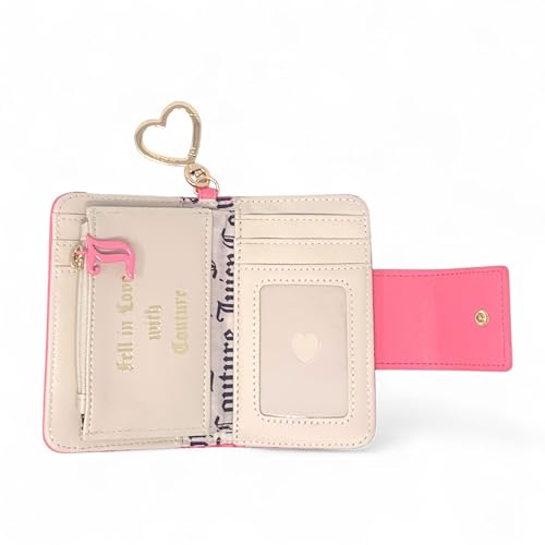 Juicy Couture Women's Tab Card Case Wallet with Keyring (Pink Lemonade)3