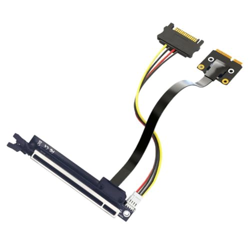 IJSDNVJNDX Cable de Extensión PCI-e 3.0 1X A 16X, Cable de Extensión PCI-e X1 A Mini PCI-e para Tarjeta de Sonido y Tarjeta Gráfica para Minería de Bitcoin