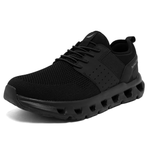 Image of Nautica Mens Running Sneakers Sport Fashion Lace-Up Athletic Soft Shoes for Gym Tennis Men - Cushioned, Breathable, Lightweight & Comfortable