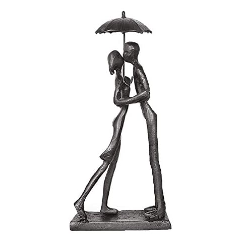 DreamsEden Couple Art Iron Sculpture Cover