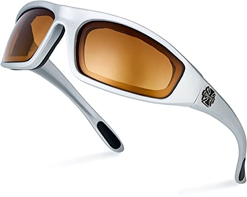 Padded Bikers Sport Sunglasses Offered in Variety of Colors