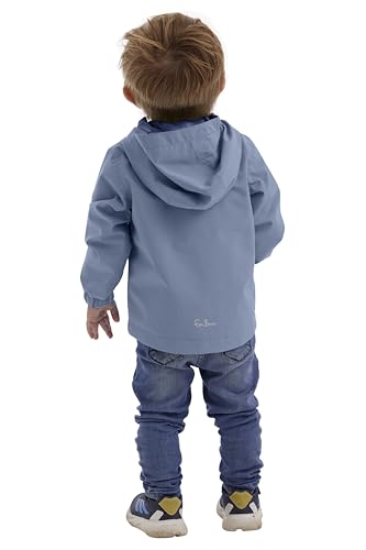 first instinct by killtec Unisex Baby Fios 10 Mns Jckt Funktionsjacke Regenjacke Mit Kapuze, Hell Denim, 98-104 EU