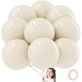 ADOINBY 36 Inch White Sand Balloons - 9Pcs Giant White Sand Balloons Jumbo Large Thick Big Cream Latex Balloons for Birthday Baby Shower Wedding Anniversary Gender Reveal Photo Shoot Party Decorations