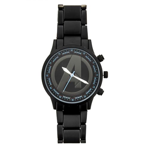 Montre analogique Avengers avec bracelet en métal idéale pour le bureau