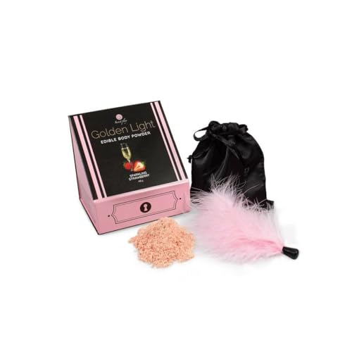 Poudre comestible cadeau de Saint-Valentin aromatisée fraises et cava