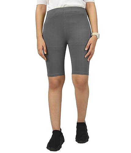 Image of KYDA Kids Girls's Stretchable Anti Bacterial Cycling Shorts, Yoga & Workout Gym Shorts