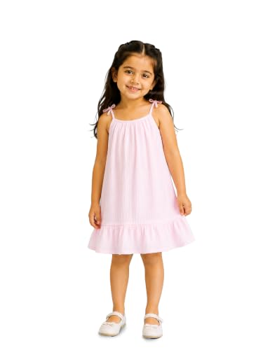 Image of Kidbea Cotton Girls Dress | Ultra-Soft Summer Wear Casual Dress for Kids