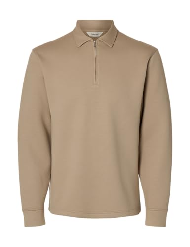 Polo doux zippé homme Slhemanuel Noos pour ne plus choisir entre confort et élégance