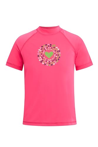 Image of Kanu Surf Girls' Jade Rash Guard UPF 50+ Sun Protection Short Sleeve Swim Shirt