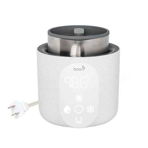 Boon Tempro Direct Heat Breastmilk Warmer - Retains Nutrients in Baby Formula and Breastmilk - Quick Liquid Warmer with Real Time Temp Reading -...