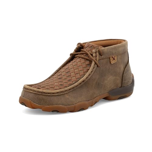Twisted X Unisex-Child Chukka Driving Moc Boots