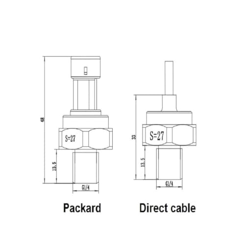 Sensor cerámico de presión G1/4 que elimina errores de lectura en compresores 3