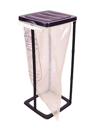 Spetebo Müllsackständer in schwarz - 60 Liter - Ideal für gelbe Säcke - Mülleimer Müllsackhalter Müllständer