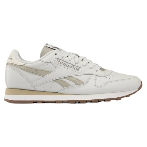 Reebok Unisex Classic Leather Trainers, Soft Grey/Escape Grey/Chalk, 44 EU