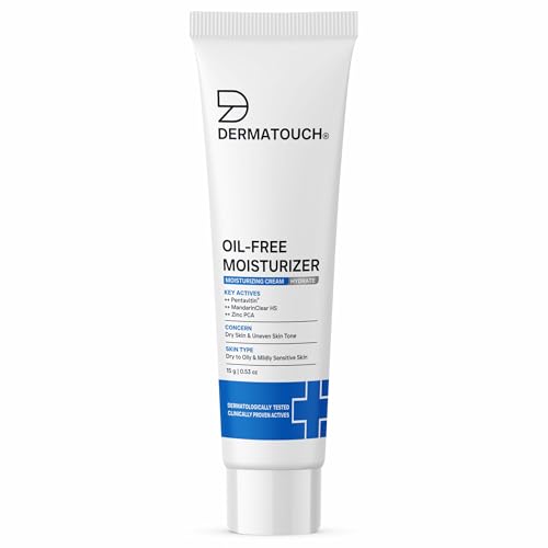 Image of DERMATOUCH Oil-Free Moisturiser - Lightweight Hydration | Non-Greasy Daily Moisture Care | Helps Maintain Skin Balance | 15g