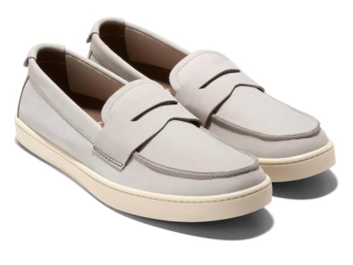 Cole Haan Mens Pinch Weekender Penny Silver Lining Nubuck/Angora 12 M