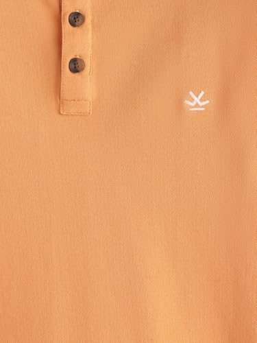 Image of WROGN Men's Pure Cotton Pique Stretch T-Shirt | Slim Fit