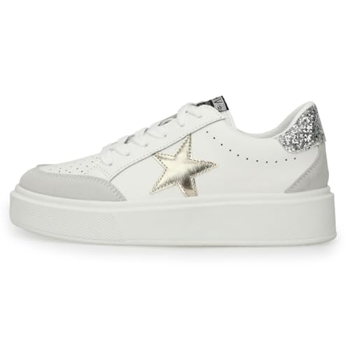 Vintage Havana Women’s Noy Fashion Platform Sneakers | Casual Lace Up | Low Top | Comfortable Walking Shoe's - Main Image