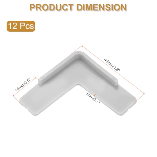 Image of uxcell Corner Protectors, 12 Pcs Table Corner Protectors, Furniture Corner Guard and Edges Safety Bumpers for Table Edges and Sharp Corners (Star-Shaped, Grey)