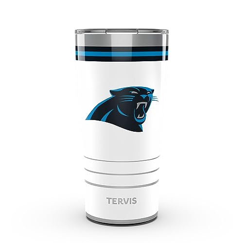 Tervis Traveler NFL Carolina Panthers - Arctic Triple Insulated Tumbler Travel Cup Keeps Drinks Cold & Hot, 20oz, Stainless Steel by Tervis - Used condition - US$25.84