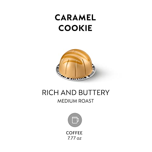 Nespresso Capsules Vertuoline, Caramel Cookie, Mild Roast Coffee, 30 Count Coffee Pods, Brews 7.77 Ounce (Vertuoline Only) #TOP2