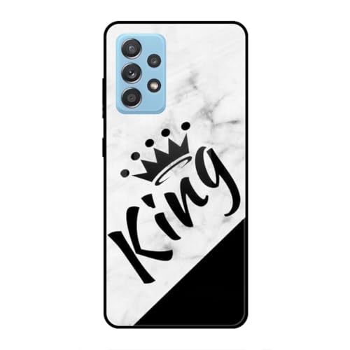 Image of SmashItUp King | Couple Designer Printed TPU Metal Case Mobile Back Cover for Samsung A53 5G