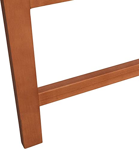 Vifah V1835 Malibu Outdoor Patio Plaid Eucalyptus Dining Armchair #TOP6