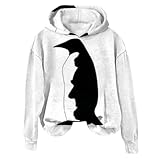 Sudadera de Halloween para mujer, sudadera con capucha para mujer, sudadera con capucha divertida y personalizada, con gráfico de empalme, holgada, casual, holgada, de manga larga, sudaderas cálidas