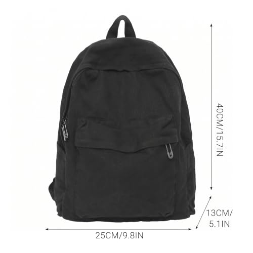 Mochila ligera de lona para evitar dolores de espalda en trayectos 3