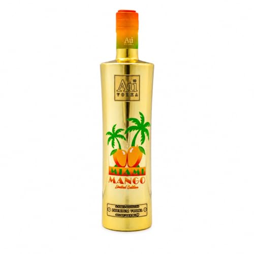 AU Vodka *NEW* Miami Mango Flavoured Vodka 70cl Premium Vodka with Exotic Mango Twist - LIMITED EDITION