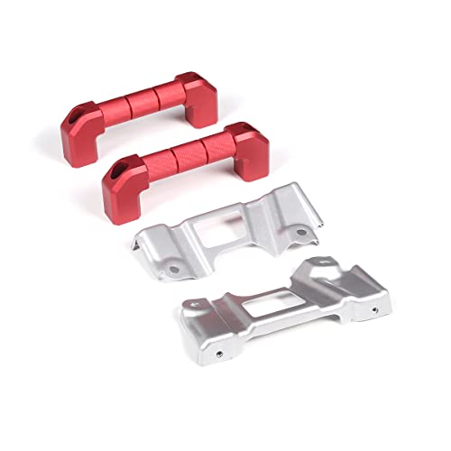 Llkuang Car A-Pillar Grab Handle Replacement Parts Fit For Toyot@ Fj Cruiser 2007-2021,Aluminum Alloy Interior A-Pillar Side Grab Handle Replacement Kit-2Pcs (Red) #TOP2