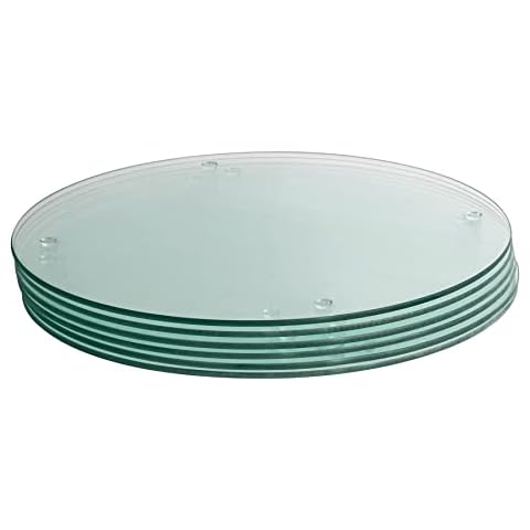 Harbour Housewares Round Glass Chopping Board Set Cover