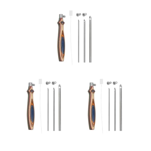 Aiguilles de poinçonnage lot de 3 tailles pour broderie punch needle 5mm 3.5mm 2.5mm
