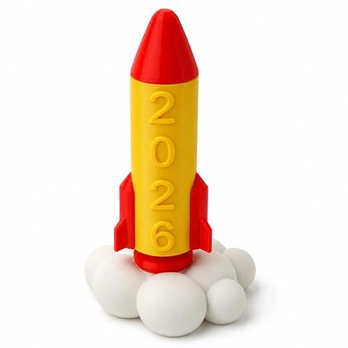 LOGOFUN Cartoon Rocket Door Stopper for Home or Office