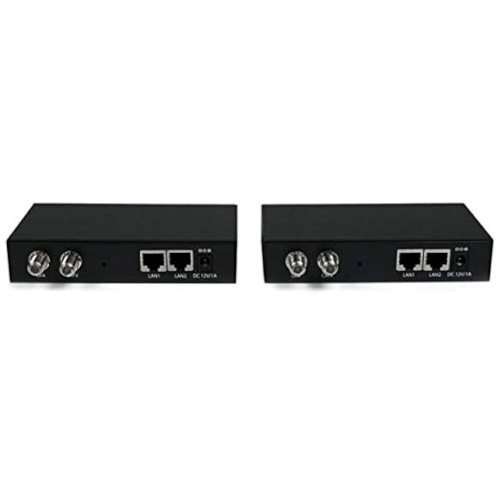 その他 StarTech.com  EOC1110K Amazon.co.jp: StarTech.com EOC1110K Gigabit Ethernet Coaxial IP