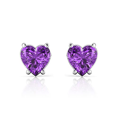 Image of 925 Sterling Silver Climber Earrings for Women & Girls, Pure Rhodium Plated, Cubic Zirconia AAAAA, Fine Jewellery Gifts for Women, Assured Purity & 6 Month Warranty*