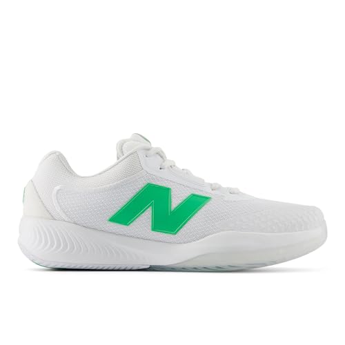 New Balance Men's FuelCell 996 V6 Tennis Shoe, White/Green Apple, 10.5 Wide