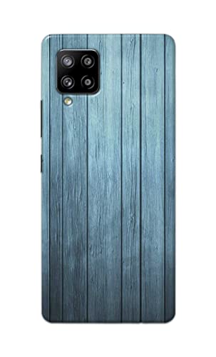 Image of Printed Hard Back Cover Case for Samsung Galaxy M42 5G | Samsung Galaxy A42 5G Back Cover (Wooden Blue) -1302