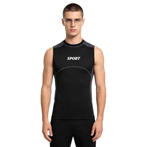 Chaqueta sin mangas para deportes acuáticos y buceo para hombre Nikiikoo neopreno gris con cierre frontal miniatura 1