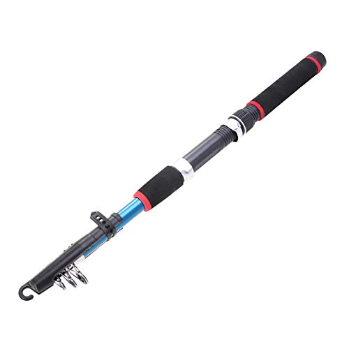 LIOOBO 1,8 metros vara de pesca universal de fibra de carbono vara de pesca telescópica marcha pesca