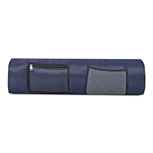 Image of Prarabdh Yoga Mat Bag Cover only with Pocket & Mobile Pouch Large Size for Women Mens (Navy Blue)