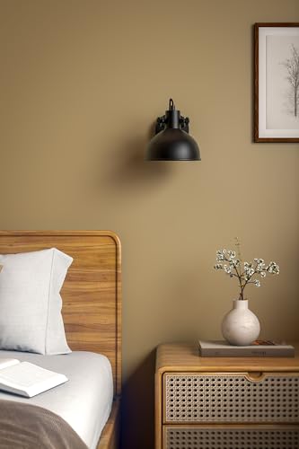 Image of Divine Trends Metal Focus Reading Wall Light With Rotation Adjustment Black Polished For Bedside, Bedroom, Living Room, Home Decoration, Hotel Wall Lamp Pack Of 1
