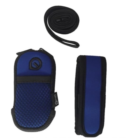 Custodia con fascia braccio + laccio collo lettore mp3 gps telecomando chiavi