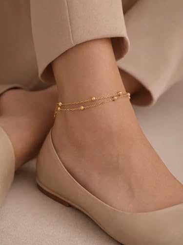 Image of Rubans Oxidised Anklets Jewellery Gift for Women & Girls | Kundan Ethnic Traditional