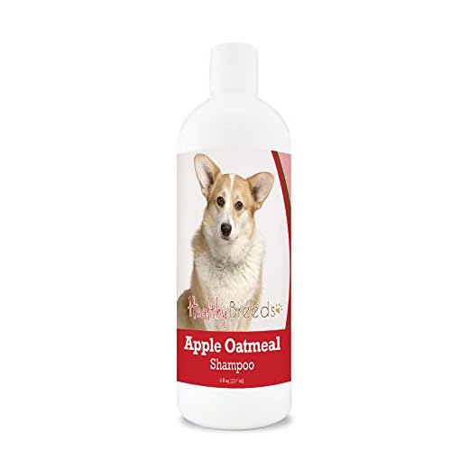 Healthy Breeds Cardigan Welsh Corgi Apple Oatmeal Dog Shampoo - All Natural, Tearless & Hypoallergenic Cleanser & Conditioner - Best for Dry, Itchy or Irritated Skin - 8 oz
