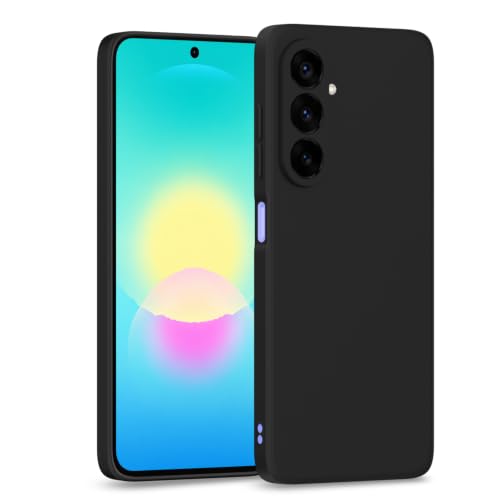 Image of Outlouders Back Cover for Samsung Galaxy A27 5G / M47 5G | Camera Protection | Durable Soft Matte Silicone Bumper Case (Black)