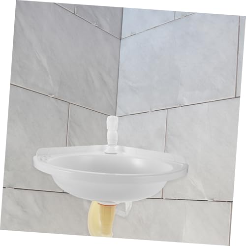 Lavabo de esquina triangular para optimizar espacio en el balcón y aseos pequeños 8
