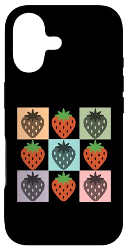 Girls Checkered Strawberry X}zP[X iPhone 17 p